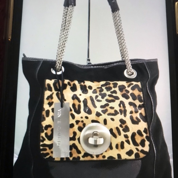 Vince Camuto Handbags - Vince Camuto Genuine Leather Suede and Calf Hair (NEW )